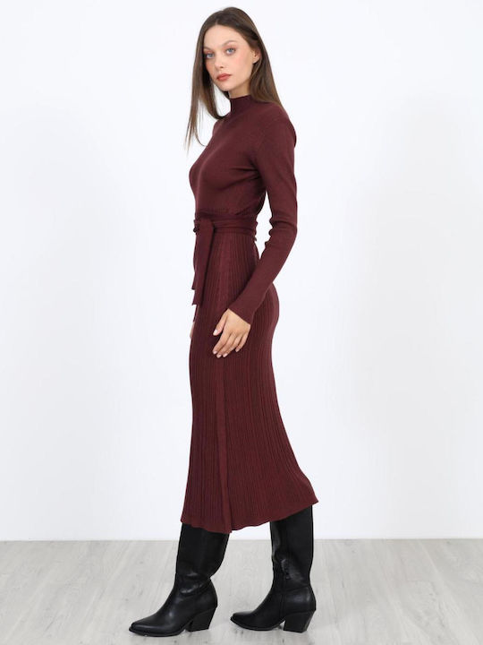Midi Dress Burgundy