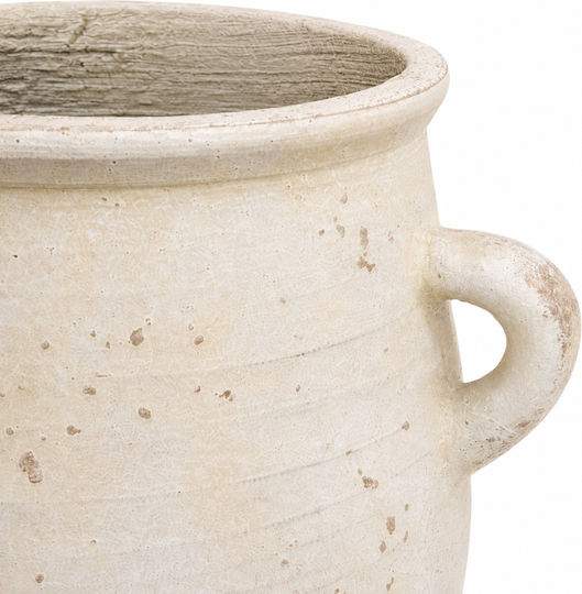 Artekko Concrete Raw Ecru Vase Φ33xH32.5cm
