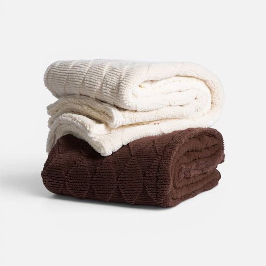 Nef-Nef Homeware Памучно одеяло за диван 130x180см Кафяво Nef-Nef Homeware Памучно одеяло за диван 130x180см Кафяво