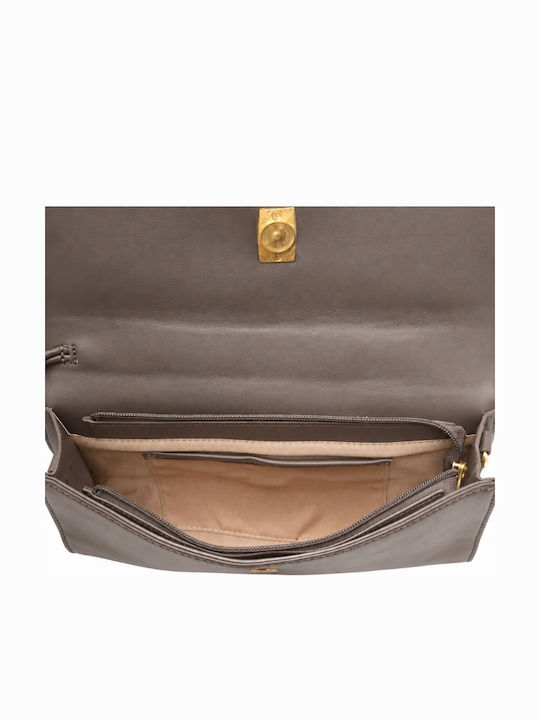Fabric Women's Khaki Handbag