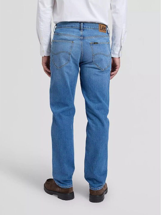 West Herren Jeanshose Regulär Gerade Fit Hellblau