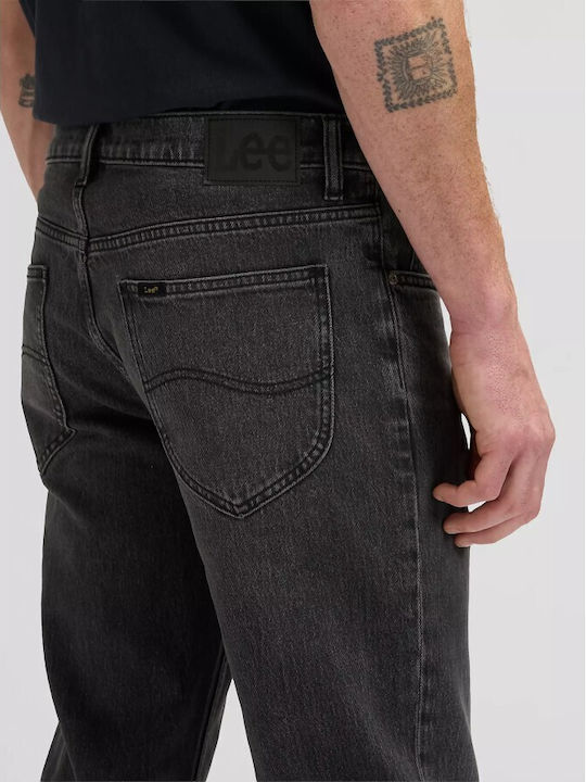 West Men's Jeans Pants Regular Straight Fit Black