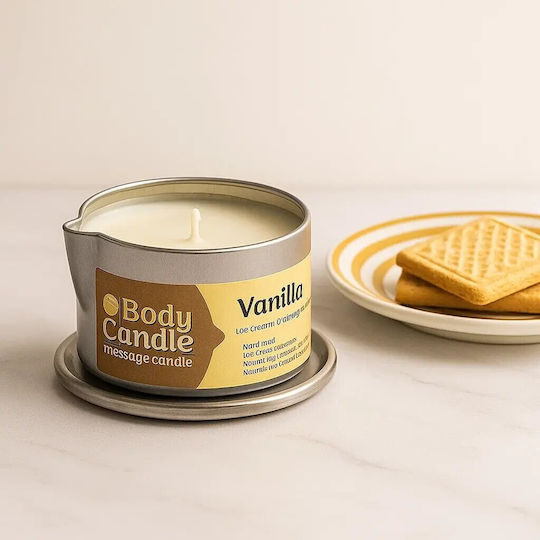 Фитилна Свещ За Масаж На Тяло Аромат Ванилия Massage Candle 100ml Фитилна Свещ За Масаж На Тяло Аромат Ванилия Massage Candle 100ml