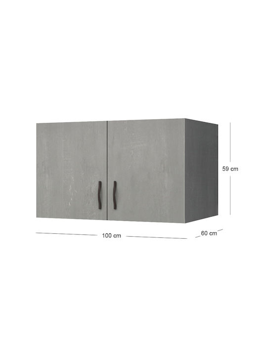 Megapap Loft Closet from Chipboard 100x60cm GP028-0123,4 Megapap Loft Closet from Chipboard 100x60cm GP028-0123,4