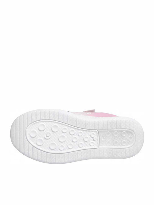 Minnie Adidasi Copii Anatomici cu Închidere Hoop & Loop și cu Luminite Roz