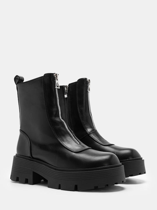 Damen Stiefeletten Schwarz