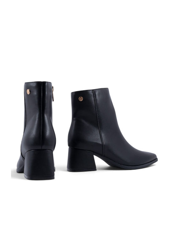 Women's Ankle Boots with Medium Heel Black