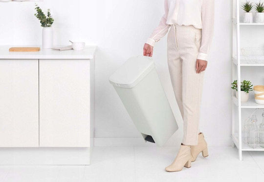 Brabantia Brabantia Kunststoff Mülleimer mit Pedal 40l Graue