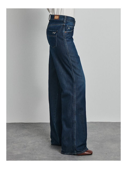 Дамски Дънков Панталон Камбанка в Bootcut Кройка