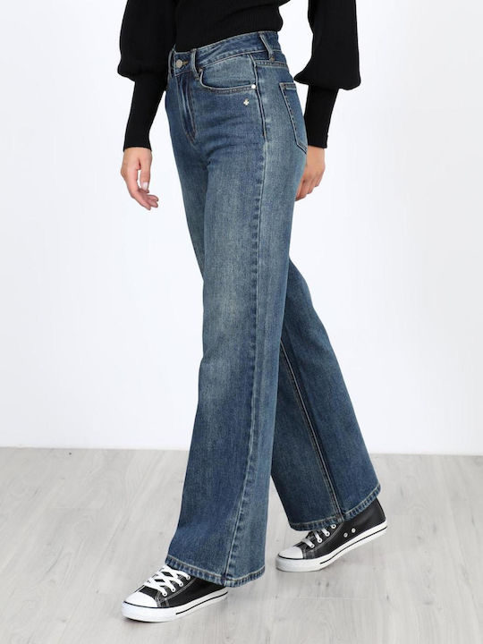 Damen Jeans Hosen in Breit Bein Stil