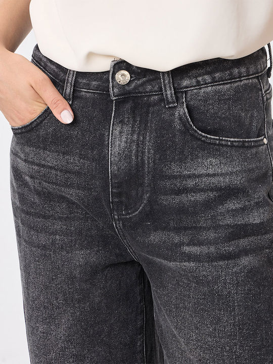 Damen Jeans Hosen Hochgebirge Regulär Schwarz