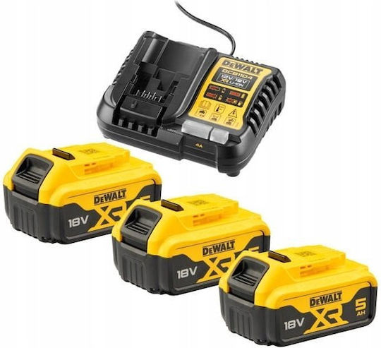 DEWALT DCK266P3T Комплект Ударна Бормашина и Ударна Отвертка Brushless 18V с 3 Батерии 5Ah и Калъф