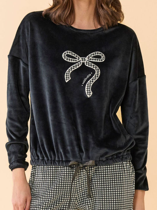 Noidinotte Winter Women's Pyjamas Set Black