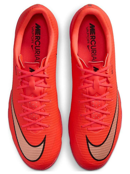 Nike Mercurial Vapor 17 Academy TF Football Shoes with Molded Cleats Red Nike Mercurial Vapor 17 Academy TF Football Shoes with Molded Cleats Red