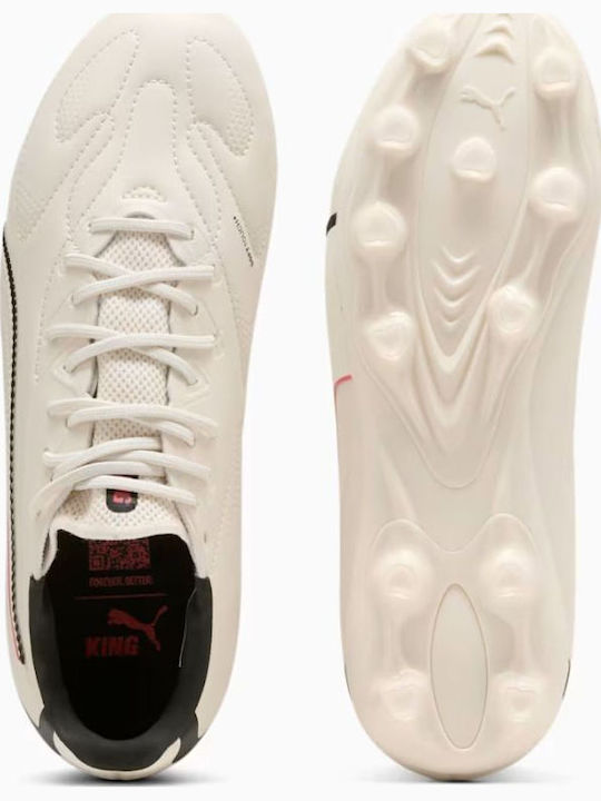 PUMA Match FG/AG Football Shoes with Cleats White