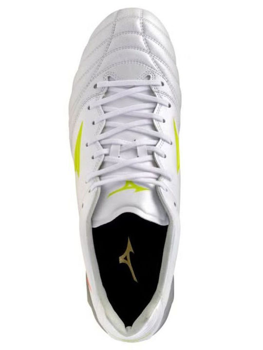 Mizuno Monarcida Neo Iii FG Футболни Обувки с Бутони Бели Mizuno Monarcida Neo Iii FG Футболни Обувки с Бутони Бели