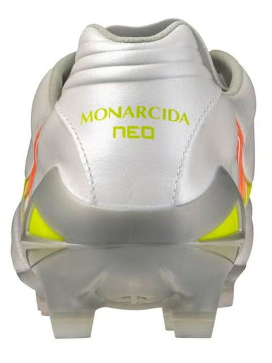 Mizuno Monarcida Neo Iii FG Футболни Обувки с Бутони Бели
