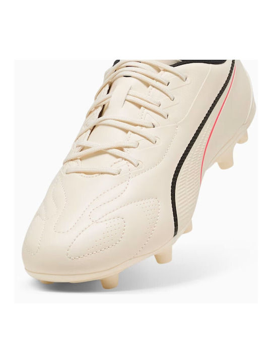 PUMA Play FG/AG Fußballschuhe mit Stollen Weiß