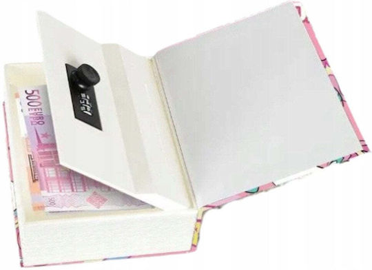 Leantoys Книга-Касичка Сейф с Код Еднорог Розов