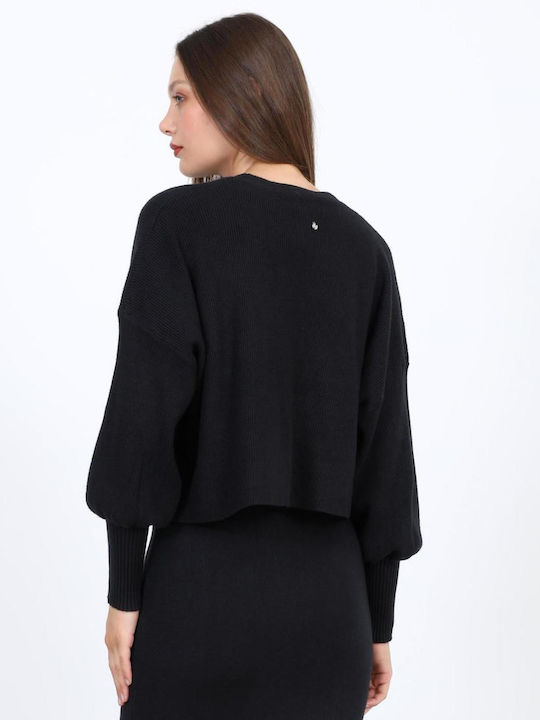 Women's Knitted Black Cardigan