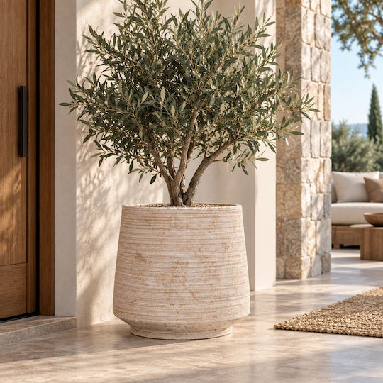 Artekko Κασπώ Τσιμεντένιο Μπεζ 53.5x53.5x45εκ.