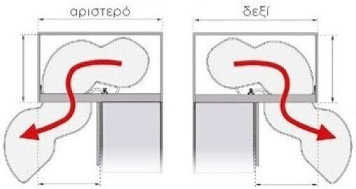 Finetto Küchenmechanismus Fassolí mit Bremsen Tür 50cm Anthrazit Linkes Öffnen