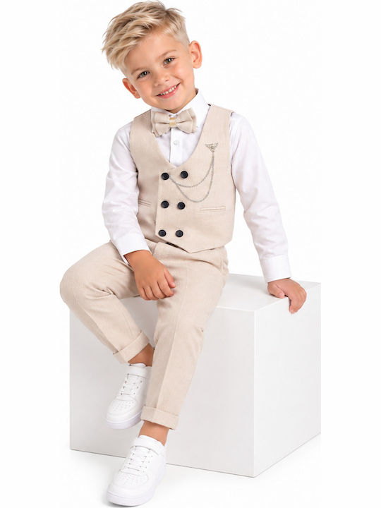 Kids' Suit Summer 5pcs Beige