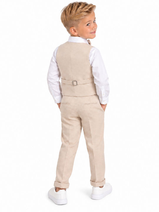 Kids' Suit Summer 5pcs Beige