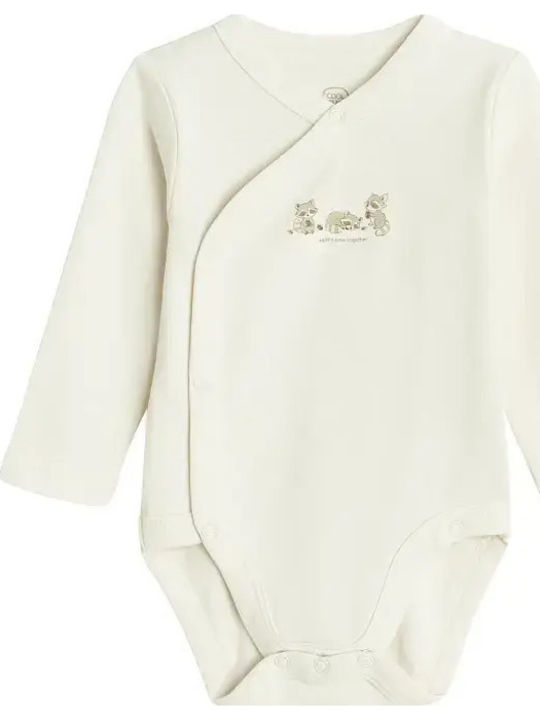 Cool Club Mix Set Onesie with Pants Ecru and Beige 2 Pieces