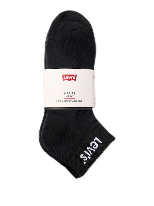 Levi's Мъжки Чорапи Black 6Pack
