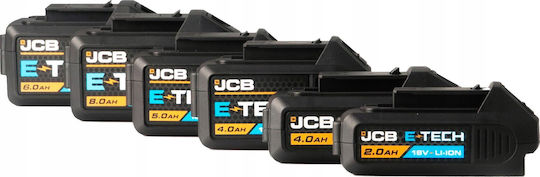 JCB JCB Lithium Werkzeugbatterie 18V mit Batteriekapazität 8Ah
