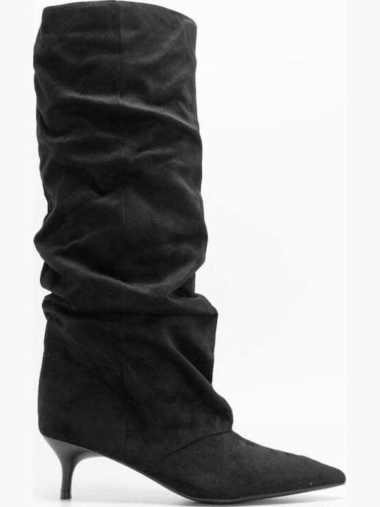 Suede Γυναικείες Μπότες Μαύρες