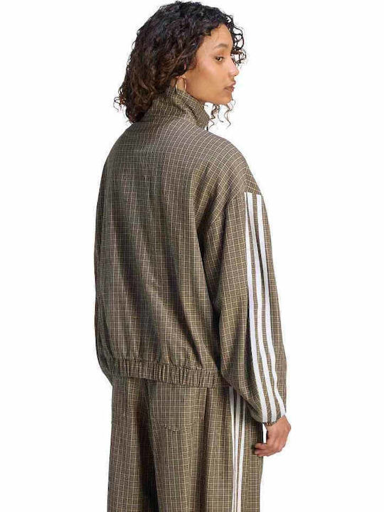 Tt Women's Brown Zipped Cardigan