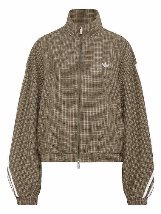 Tt Women's Brown Zipped Cardigan
