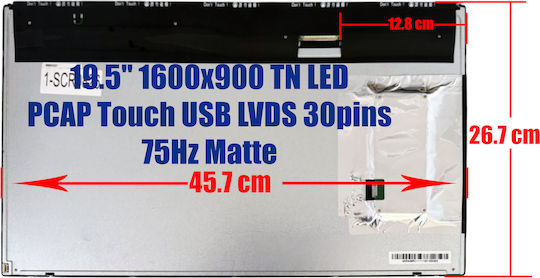 LED / Touch 1600x900 Матов за Лаптоп Ft200 Ft200hql Kl.1950n.001 M195fgk-l30 1-SCR0826