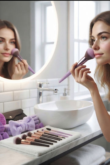 Meet Me At The Sunset Professionelles Set mit Make-up Schwämme Silikon 10 Stück