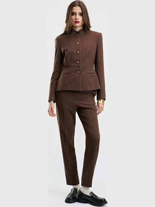 Desiree Long Women's Blazer Brown