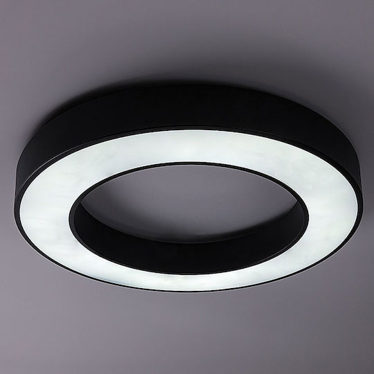 Rabalux Smart Black Mount Ceiling Light With Integrated LED And Remote Control