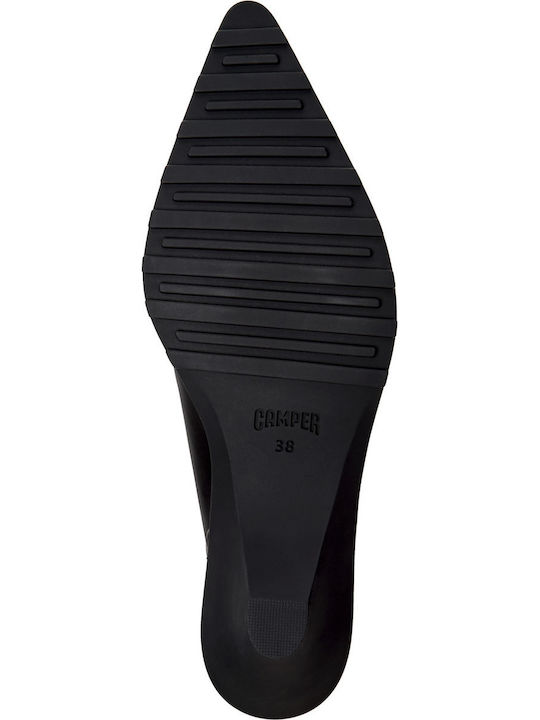 Leder Pumps Schwarz