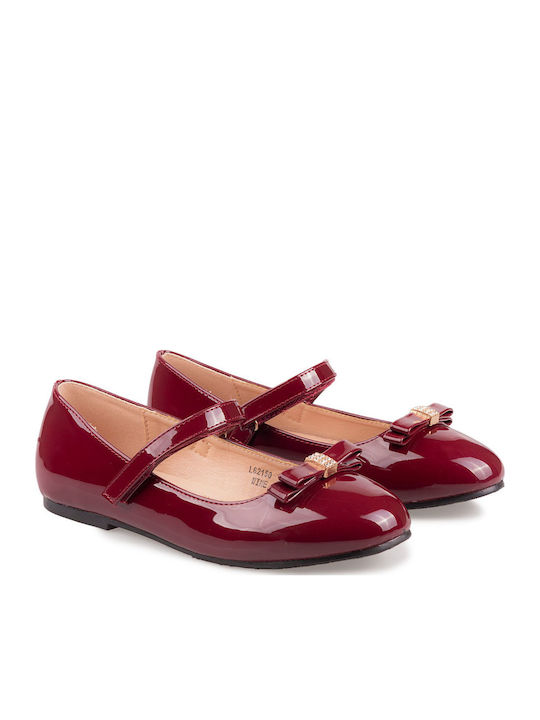 Kids Pumps & Ballerinas with Hoop & Loop Closure Red