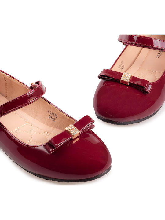 Kids Pumps & Ballerinas with Hoop & Loop Closure Red