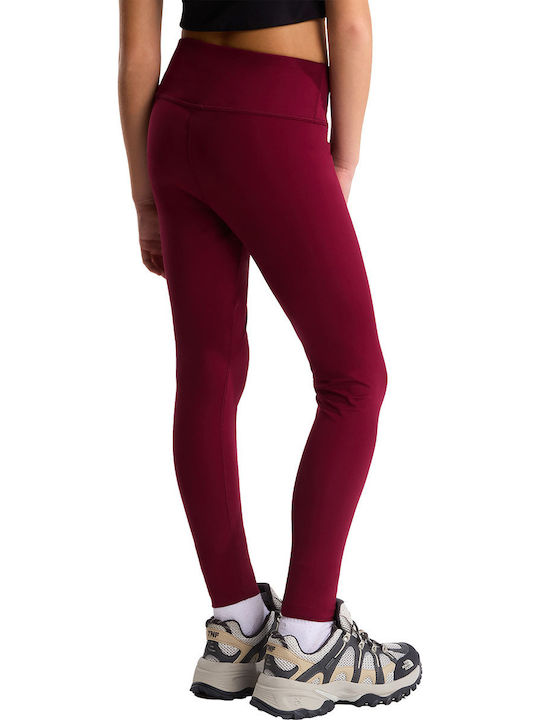 Kids Long Burgundy Leggings Flex
