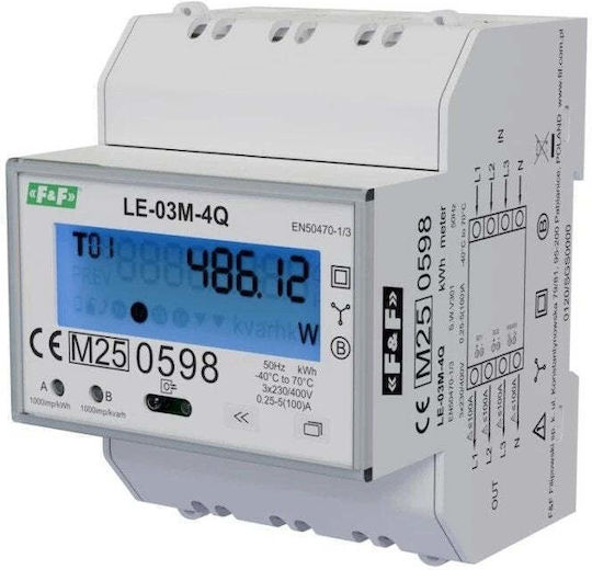 FF Professional Дигитален Трифазен Modbus Измервателен Уред За Електрически Табло LE-03M-4Q