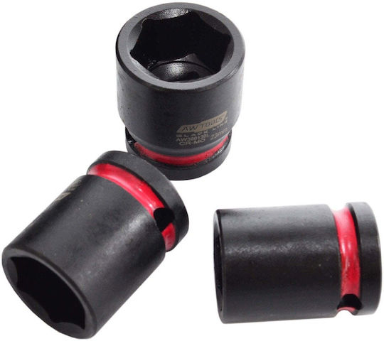 AWTools Καρυδάκια με Καρέ Υποδοχής 1/2" Σετ 12τμχ