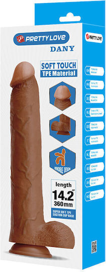 Pretty Love Realistisches Dildo mit Saugnapf Braun