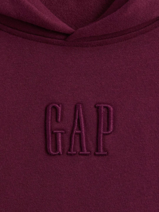 Kids Sweatshirt with Hood and Pockets Tuscan Red