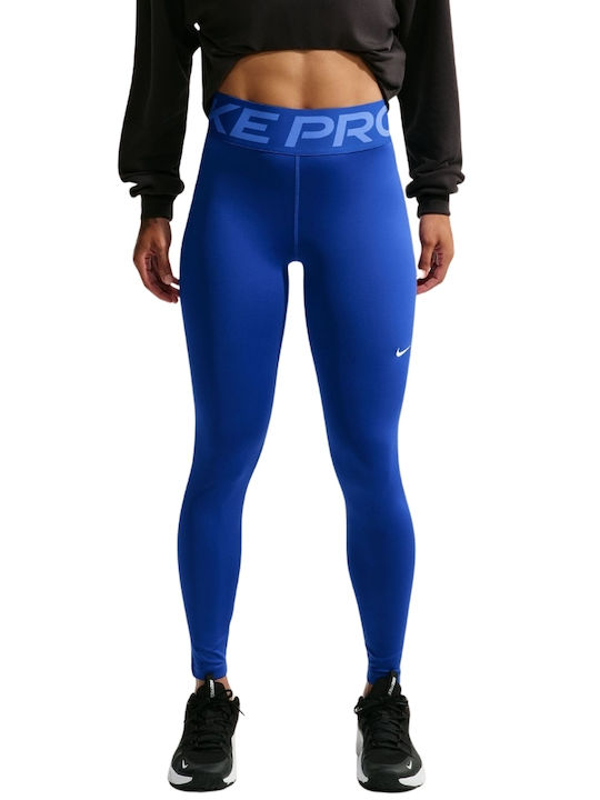 Dri-FIT Pro Dri-fit Training Γυναικείο Κολάν Σύσφιξης Ψηλόμεσο Μπλε