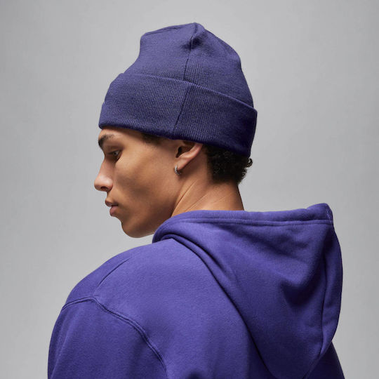 Peak Beanie Unisex Σκούφος Πλεκτός σε Μωβ χρώμα