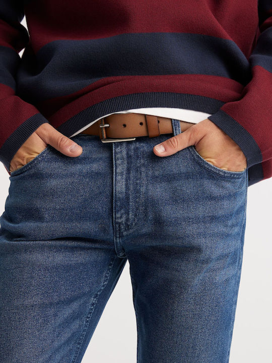 Newman 265 Мъжки Панталон Джинс Regular Straight Fit Червен