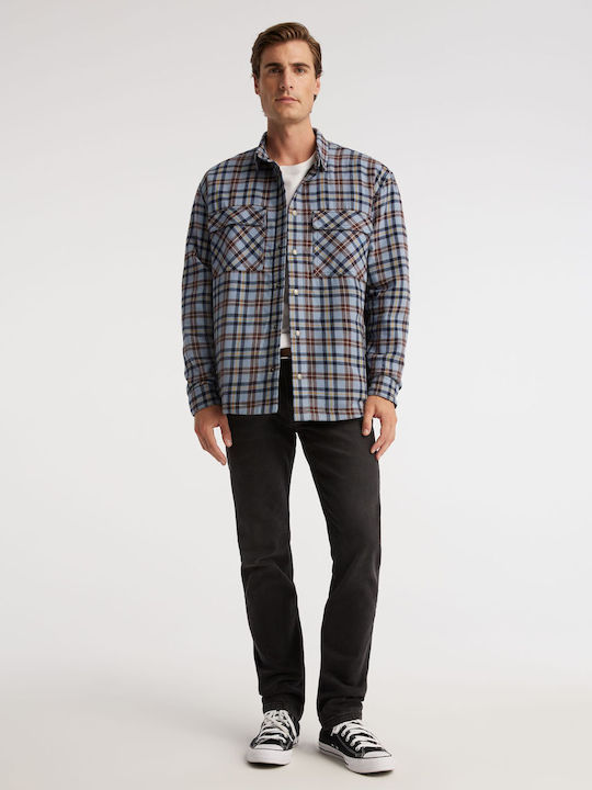 Newman 265 Ανδρικό Παντελόνι Τζιν Regular Straight Fit Μαύρο